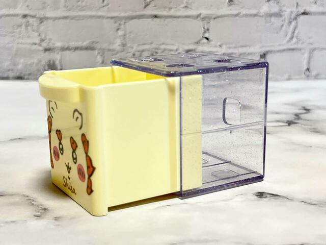 【ちいかわ CUCASE】シーサーの引き出し本体は淡いイエロー♪