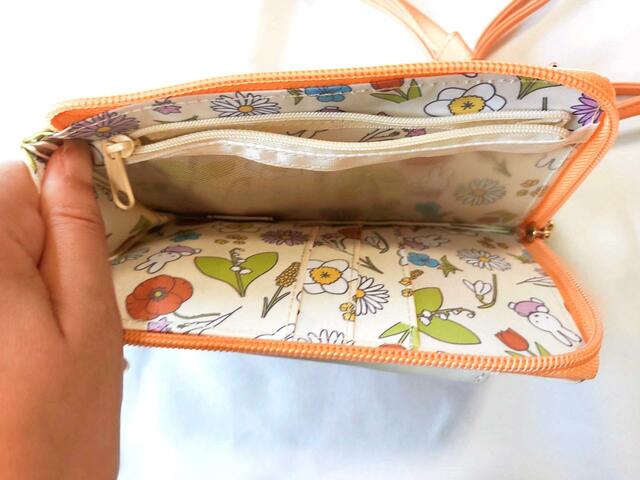 ミッフィーと花柄で癒される【ニトリ】ネット限定商品「ミッフィー ショルダーポーチ」（オレンジ）3,190円（税込）