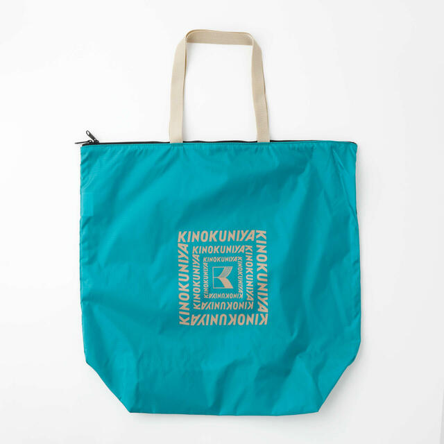 【紀ノ国屋 ジップアップポケッタブルバッグ／ピーコック】ピーコックとブラウンは公式オンラインストア限定です