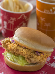 フライドチキンバーガーセット 980円