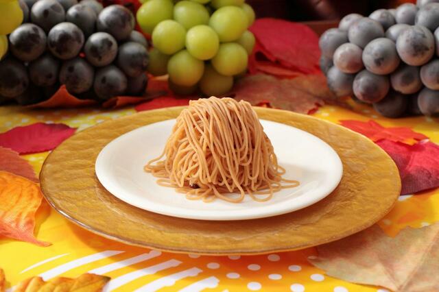 「生搾りモンブラン【和栗】」【シャインマスカット・にっこり梨・三水のりんご食べ放題】