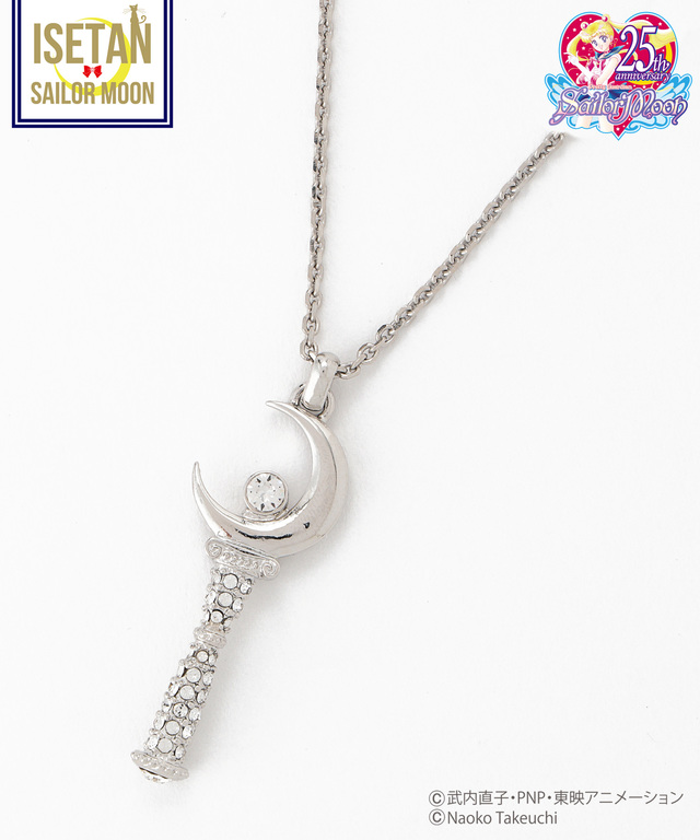 スワロフスキー®クリスタルコラボ ムーンスティックパヴェネックレス