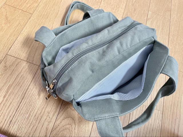 【ファッションセンターしまむら　アラエル2WAYTT】マチが広いので、多少ぎゅうぎゅうに詰め込んでも大丈夫