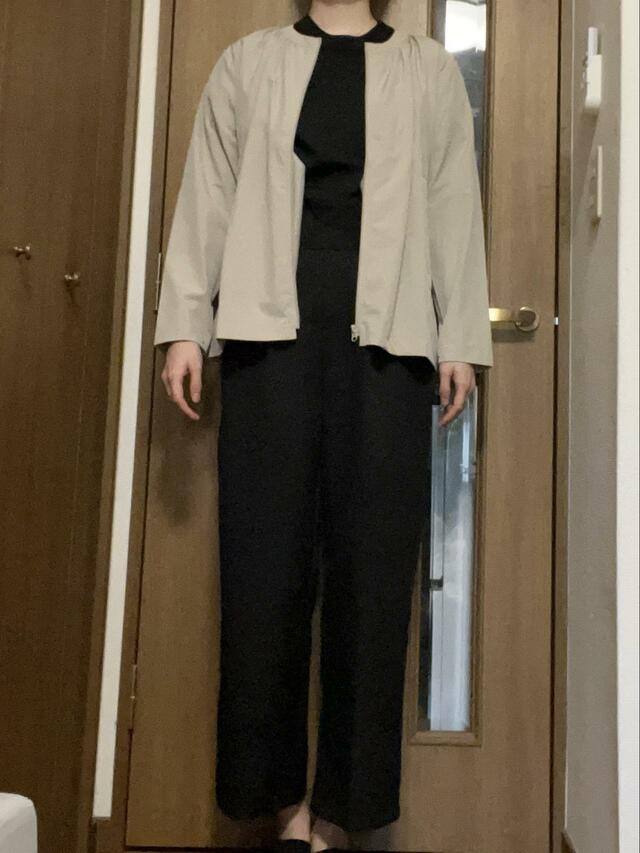 【ワークマン レディースUVアクトブルゾン】形がシンプルなのでボトムスを選びません♪