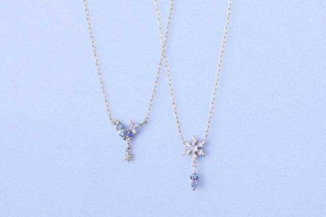 THE KISS ディズニー アナと雪の女王 / シルバー ネックレス 各16,500円