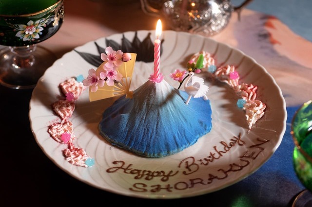 【小楽園ティーサロン】「山菓子バースデープレート」価格：商品価格+550円(税込)