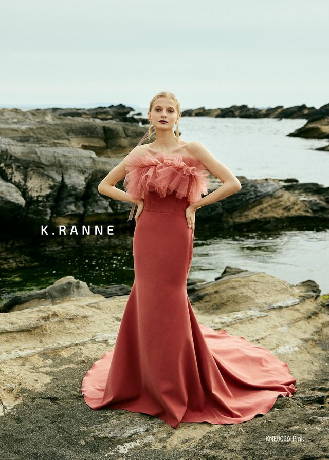 「K.RANNE-クランネ-」新作ウェディングドレス KNE0026_Pink