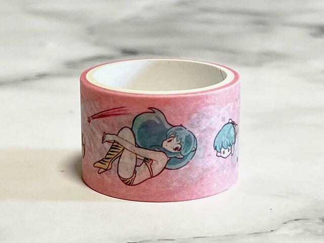 【100円ショップ×うる星やつら】ピンクは惑星モチーフの柄です