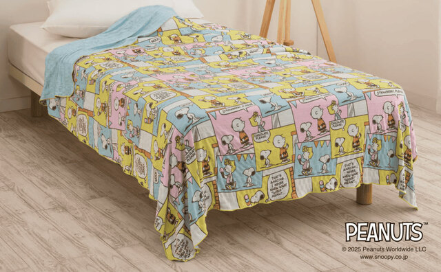 【nishikawa×PEANUTS／クールケット】隅々まで見たくなる、「アイスクリームを描いたコミックス」デザインのシリーズ♪／8,800円(税込) 