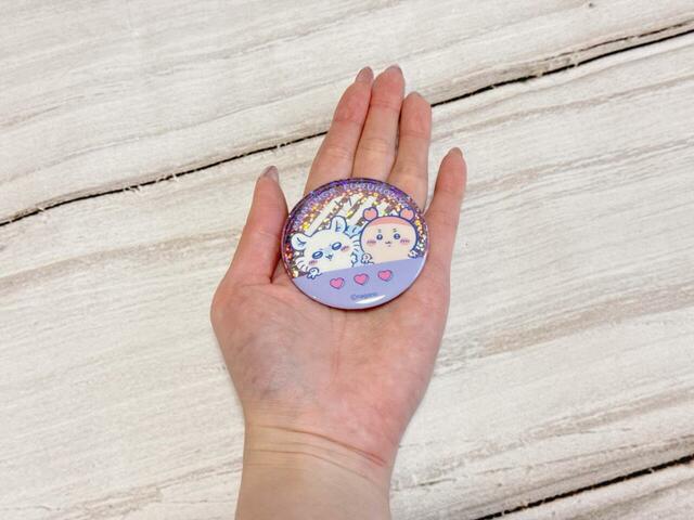 【ちいかわ×DAISO限定デザイン】「缶バッジ ちいかわ」サイズは（約）直径5.5cm