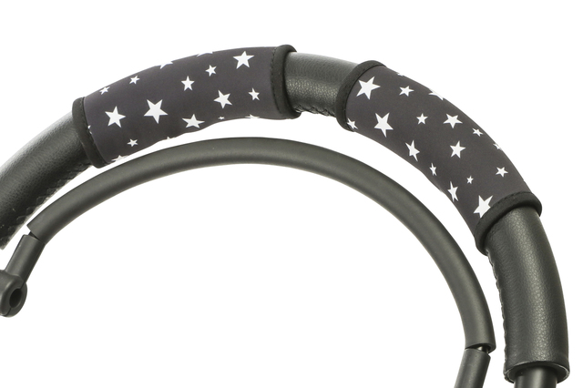 チューピー ベビーカー・ハンドルカバー・シングル/ブラックスター