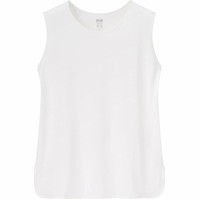 【UNIQLO（ユニクロ） × Theory（セオリー） コラボレーション第二弾】エアリズムクルーネックTシャツ（ノースリーブ）