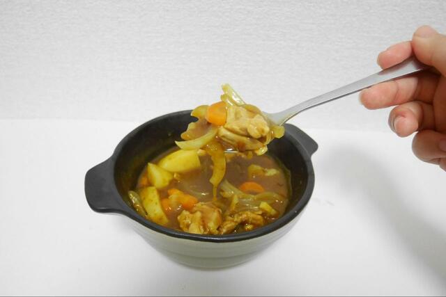 【カインズ レンジで楽チンカレーポット】鍋を使わないので焦げ付く心配なし