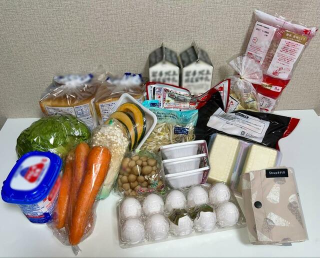 【marna Shupatto 保冷バッグ 20L】買い物時に使ってみました。こんなに食材を入れてもまだ余裕あり！