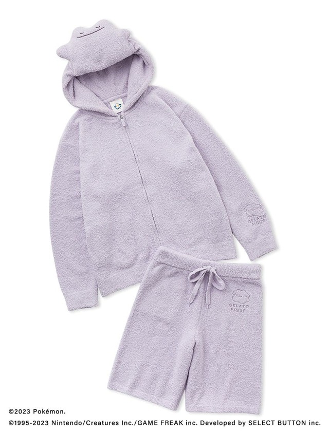 【ポケモンスリープ】【メンズ】ベビモコ メタモン パーカ&ハーフパンツセット ¥19,140 サイズ:M / L