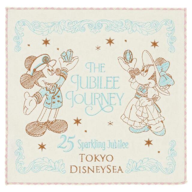 ミニタオル 1,300円｜東京ディズニーシー25周年グッズ｜販売店舗：東京ディズニーシー「エンポーリオ」｜発売日：2026年5月25日（月）
