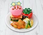 「夏のカービィバーガー＆レモンクリームパスタ」＜価格：3,278円(税込)スーベニアプレート付き/2,288円(税込)スーベニアプレートなし＞【【星のカービィ】『カービィカフェ』に夏メニュー登場！パイナップルもハンバーガーもジューシーで爽やか♪】