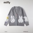 【ミッフィー】「miffy カーディガン」5,990円／グレー