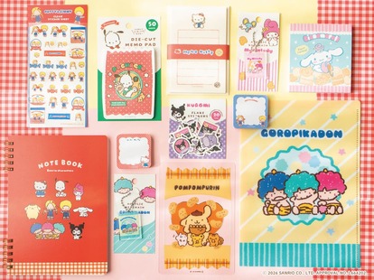 ハローキティやパティ＆ジミー、ゴロピカドンも！レトロかわいい「文具