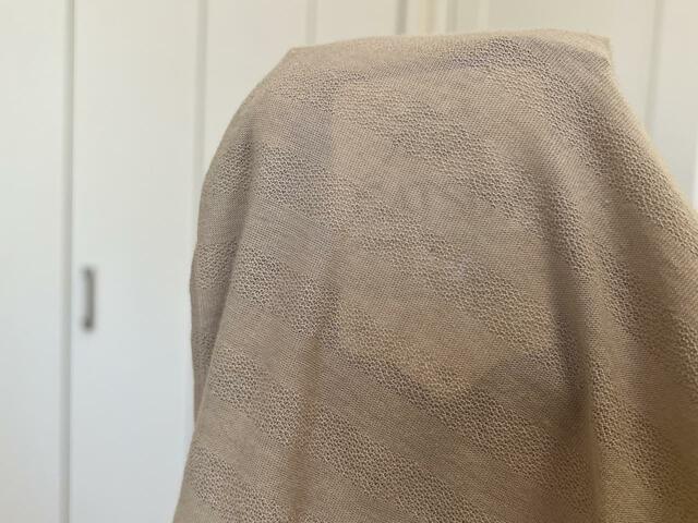 【ファッションセンターしまむら UVボーダーZIPPK】中は透けるので、柄ものを着ると外からデザインが分かるので注意