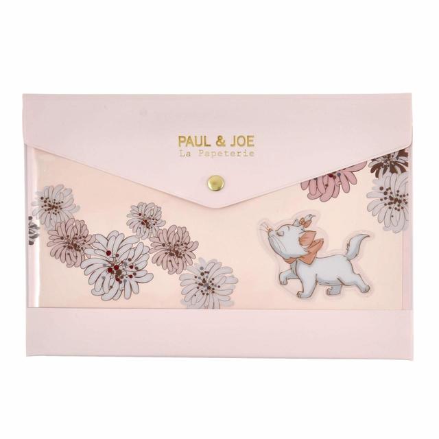 【PAUL & JOE La Papeterie】マリー おしゃれキャット ステーショナリーケース クリザンテーム 1,980円