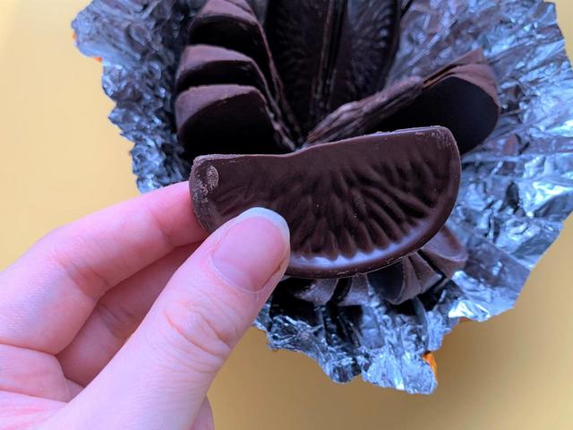 【お菓子ドンキ】「テリーズ チョコレートオレンジダーク」オレンジのような見た目もかわいい♪