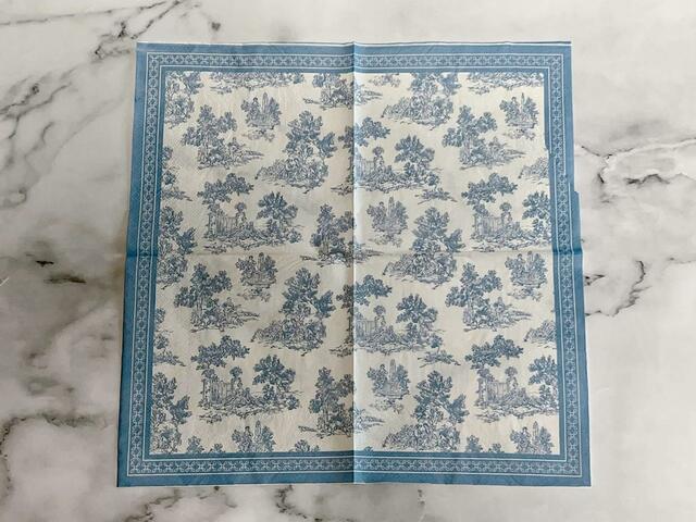 【Seria（セリア）】王道のトワルドジュイといった雰囲気のブルー！