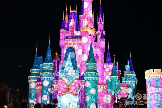 東京ディズニーランド「ディズニー・パルパルーザ“ミニーのファンダーランド”」ファンダーナイト(キャッスル環境演出)