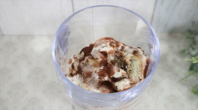 【サイゼリヤ 冷凍ティラミスクラシコ】6時間ほどでスポンジもクリームも