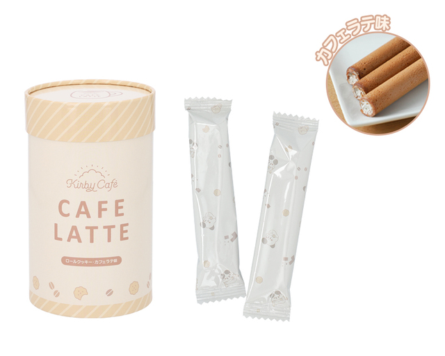 「CAFE LATTE ロールクッキー」＜期間：2024年11月8日発売予定＞【「カービィカフェ」にミルクやチーズを使ったHOTメニューが登場！冬限定グッズも見逃せないかわいさ♪】　