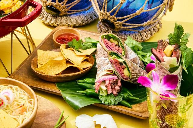 「有明 グランドエール ハワイアンフェア ディナー限定メニュー　ブリトー」【ホテルヴィラフォンテーヌから夏メニューが登場】