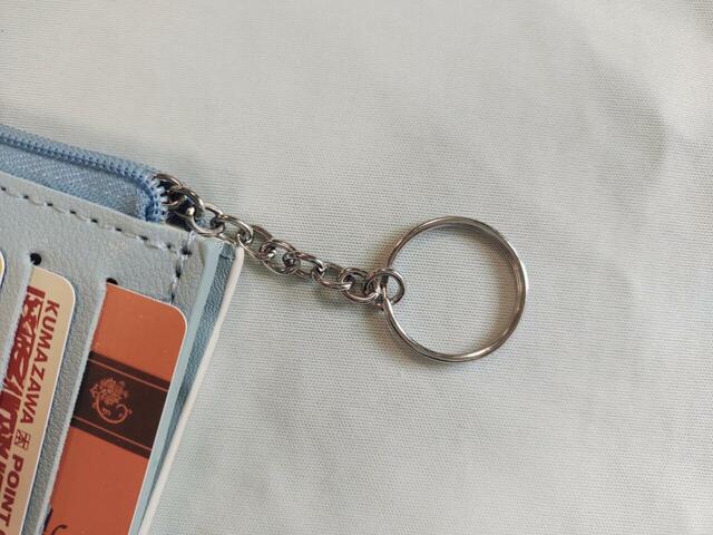 便利なキーリングつき