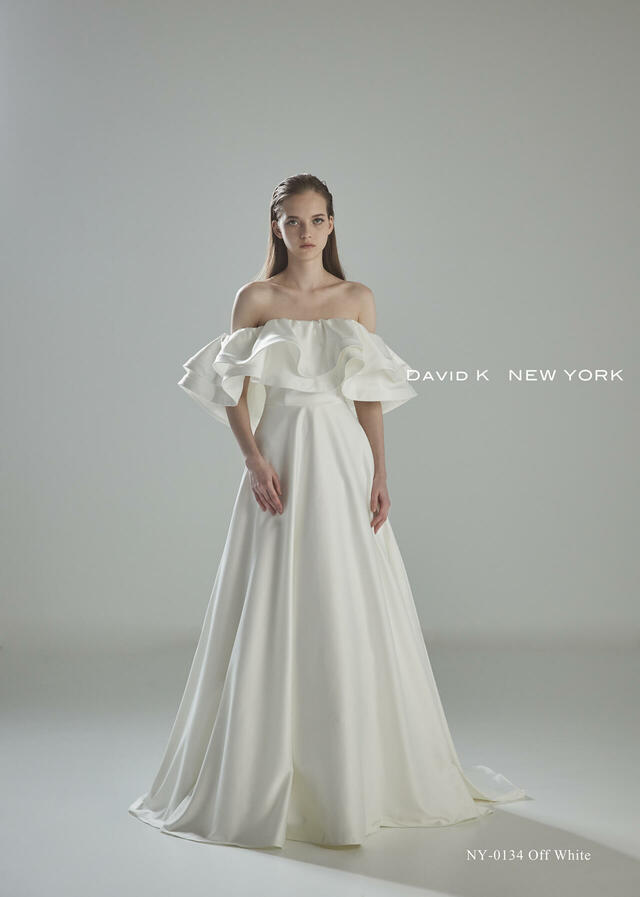 クラウディア｜「DAVID K NEW YORK（デヴィッド ケイ ニューヨーク）新作ウェディングドレス｜NY-0134_Offwhite
