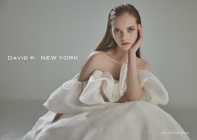 クラウディア｜「DAVID K NEW YORK（デヴィッド ケイ ニューヨーク）新作ウェディングドレス｜NY-0137_Offwhite