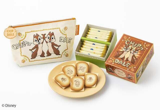 ドナルドダック、チップ＆デール/ショコラサンド「見ぃつけたっ」10枚入 ポーチセット 2,300円｜Disney SWEETS COLLECTION by 東京ばな奈