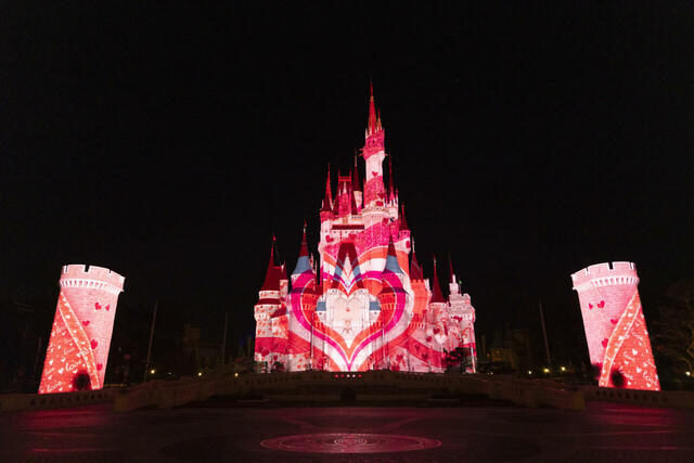 東京ディズニーランド「ディズニー・パルパルーザ“ミニーのファンダーランド”」ファンダーナイト(キャッスル環境演出)
