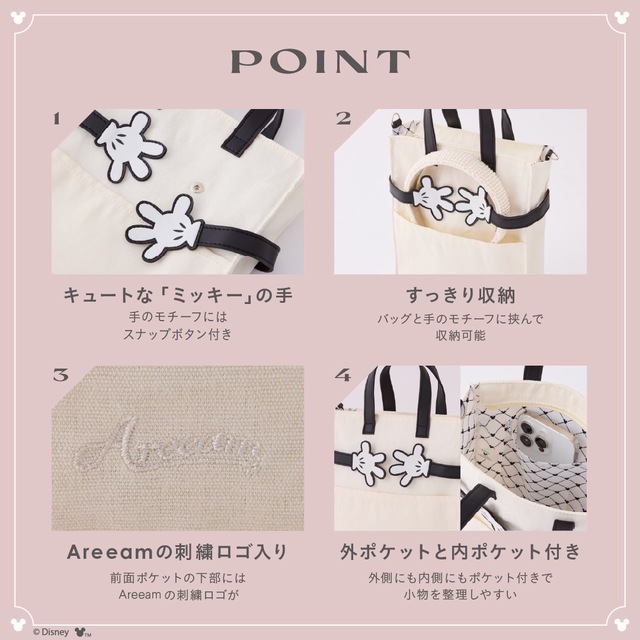 Disney ミッキー ショルダーバッグBOOK produced by Areeam