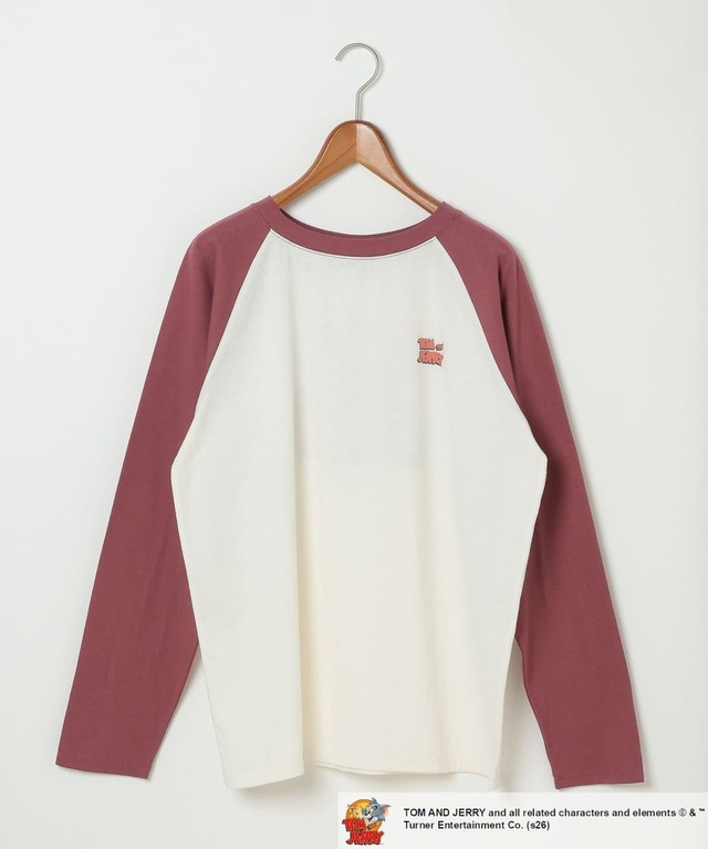 【トムとジェリー×niko and ...】「アソートラグランTシャツ」5,500円／大人も着やすいヴィンテージライクな配色のラグランTシャツ