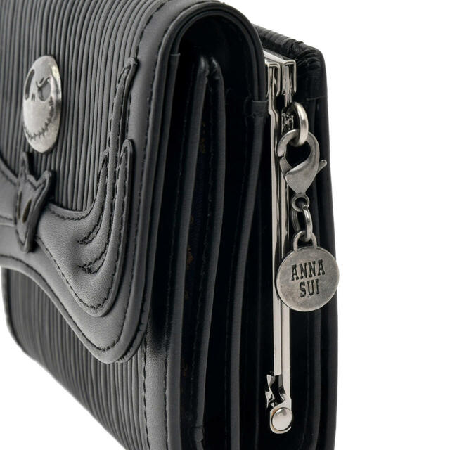 【ANNA SUI】ジャック・スケリントン&ゼロ 財布・ウォレット チャーム付き ストライプ 24,000円
