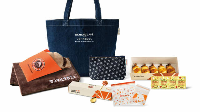 【サンマルクカフェ福袋 2025】「ジョンブル×ジャパンブルー×サンマルクカフェ 〜W コラボレーションスペシャリティ福袋 2025〜」8,000円（税込み）