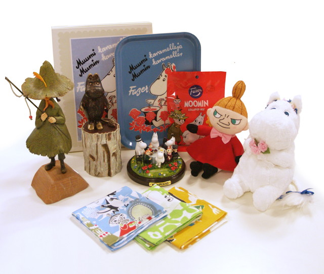 ムーミン期間限定ショップのグッズたち© Moomin Charcters ™