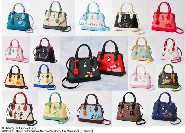 ＜サマンサタバサ＞ 「Disney100 Dream Collection」セレブレーション・レディアゼル　各27,500円