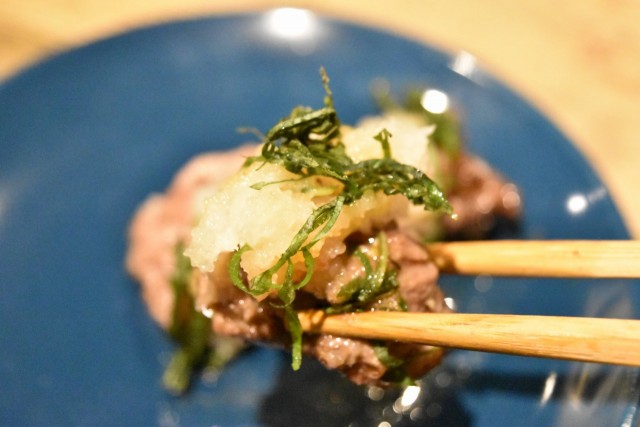 おろしをたっぷりのせて頂きます！