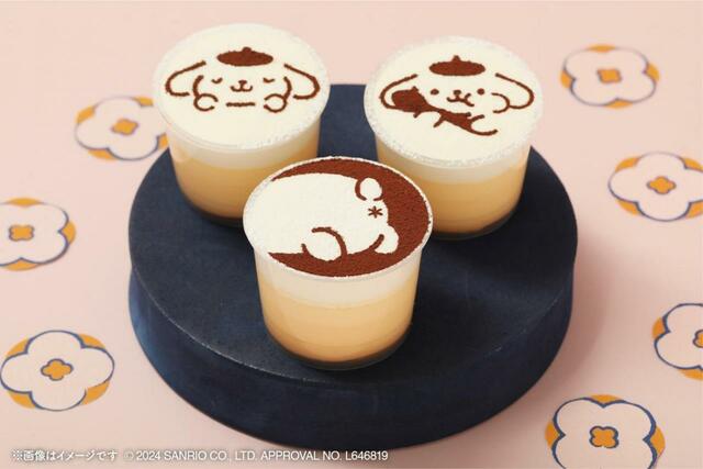 「ポムポムプリンのミニプリン」＜426円（税込460円）＞【「パステル×ポムポムプリン」コラボスイーツの先行販売が決定】