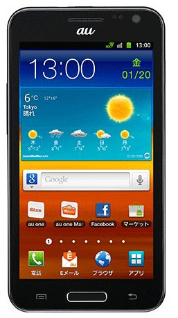 au初！GALAXY／GALAXY SII WiMAX ISW11SC（2012年1月発売）