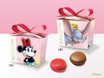 【ダロワイヨ】ミニーマウス＆ダンボ：マカロン(あまおう、キャラメル ブール サレ)各1個　計2個入