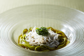 「茶そば＆駿河湾産シラス」