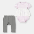 「BABY(NEWBORN)ロンパースセット(半袖)(チュール)+E」1,990円（税抜）