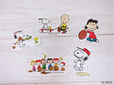 【ジョイフル×スヌーピー ステッカー5枚セット「SPORTS（みどり）」】スポーティーな仲間たちが楽し気な5枚セット