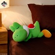 【一番くじ スーパーマリオ with YOSH】最後の1個を引くと手に入るラストワン賞には、おやすみ姿のヨッシーのぬいぐるみが登場